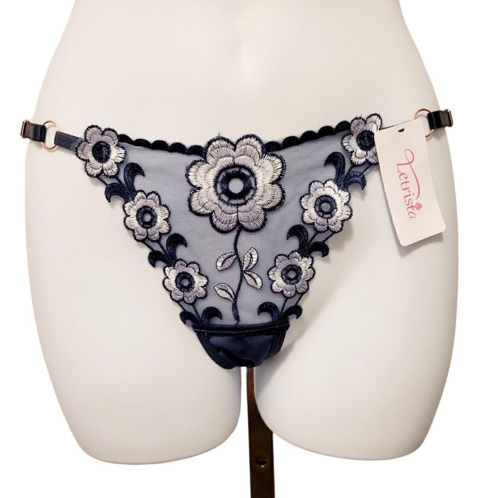 2/$20 Brand new blue flower lace T-backs underwear panties